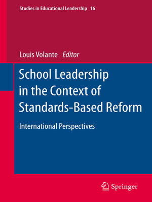 cover image of School Leadership in the Context of Standards-Based Reform